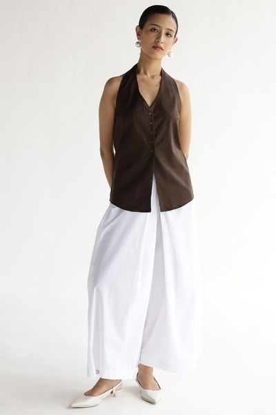 Olli Halter Vest: Cocoa