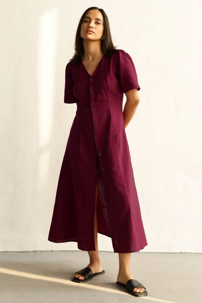 Celine Dress : Merlot