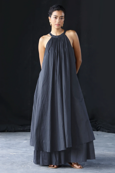 Caroline Layered Dress : Midnight Navy