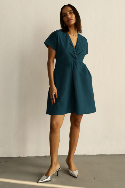 Charlotte Pocket Dress : Teal